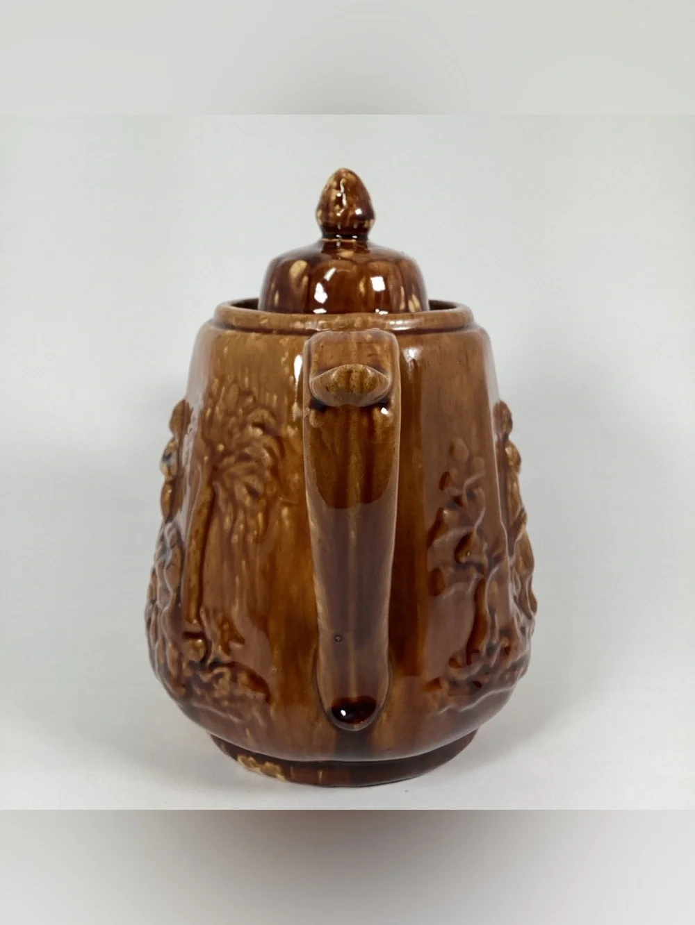 Antique Bennington Rockingham Rebekah At The Well Teapot PROFESSIONALLY REPAIR